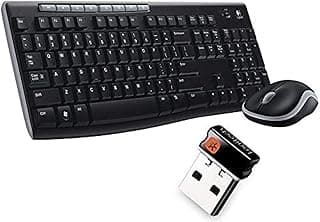 لوجيتيك كومبو لاسلكي MK270، أسود