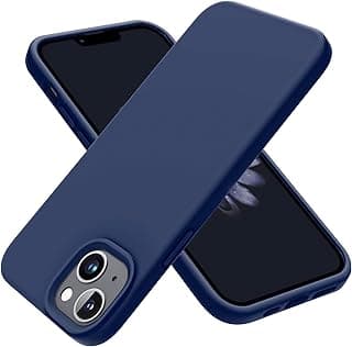 Compatible with iPhone 15 Plus/iPhone 14 Plus Case 6.7", Slim Liquid Silicone 3 Layers Soft Gel Rubber Cover Protective Phone Case with Anti-Scratch Microfiber Lining (Blue 2)