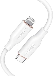 كابل USB-C إلى Lightning، كابل 641 (أبيض، 3 قدم)، معتمد من MFi، كابل شحن سريع سيليكون Powerline III Flow لهواتف ايفون 13 13 Pro 12 11 X XS XR 8 Plus (الشاحن غير مرفق)