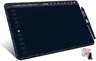 HS611 Graphics Drawing Tablet with 8192 Levels Battery-Free Pen, 8 Multimedia and 10 Press Keys, Support Android (10x6in)