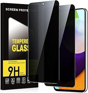 اسكرينة حماية خصوصية (Privacy) لهاتف سامسونج Galaxy A52s/A52 4G/5G زجاج مقوى، صلابة 9H مضادة للتجسس، مضادة للخدش، عبوة من قطعتين