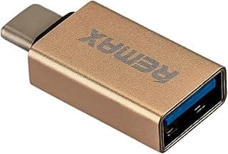 RA-OTG1 Metal USB To Type C Adapter Available And Practical For Various Smart Phones - Gold