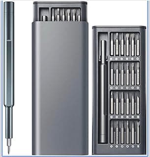Screwdriver Set, 24 in 1 Precision Mini Screwdriver,Magnetic Driver Bits Set with Aluminum Case Repair Kit,Suitable For Use In Electronics Smartphone Watch Eyeglasses PC MacBook