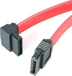 SATA Cable III 6.0 Gbps Data Cable 90-Degree 3Feet 36Inch Compatible for Serial ATA Hard Drives, CD-RW, DVD - （Red）