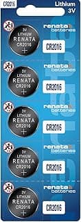 CR2016 Batteries - 3V Lithium Coin Cell 2016 Battery (5 Count)