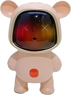 Newly Launched Astronaut X-868|5W Mini Wireless Bluetooth Speaker| 5-7Hrs Playtime| Vivid RGB Lights| RGB Sound Effect| Multi-Play Modes BTV5.3/TF Card/Pen Drive & Type-C Charging Port (Pink)