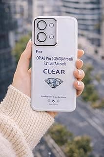 جراب شفاف من البولي يوريثين الحراري لموبايل أوبو A6 برو 5G / أوبو A6 برو 4G من ايكوسيستم - جراب نحيف شفاف مضاد للصدمات مع حماية لعدسة الكاميرا (شفاف)