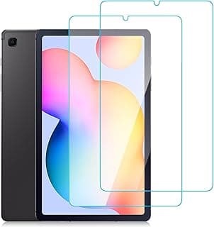 واقي شاشة زجاجي لجهاز سامسونج Galaxy Tab S6 Lite SM-P610 / SM-P615، عدد 2، زجاج مقوى 9H، شفافية عالية وحواف ناعمة 2.5D