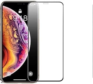 IPhone XS max 5d curved premium tempered glass screen protector fully covered smooth anti fingerprint edge to edge supreme black