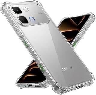جراب شفاف لهاتف Infinix Note Edge، سيليكون TPU مرن مع حماية كاملة للكاميرا وزوايا معززة، مضاد للخدش وبصمات الأصابع