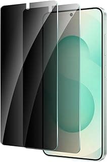 2 x Tempered Glass Screen Protectors for Samsung Galaxy S25 Anti-Spy Glass Screen Protector Film 9H Hardness Bubble-Free Anti-Scratch