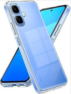 جراب متوافق مع Infinix Smart 10 / Tecno Pop 10 شفاف من سيليكون TPU مرن ومضاد للخدش