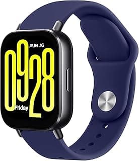 أحزمة متوافقة مع شاومي Redmi Watch 5 Active/Redmi Watch 5 Lite، سوار سيليكون ناعم 22 مم، مقاوم للماء وقابل للتعديل