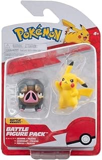 طقم مجسمات قتالية صغيرة بيكاتشو وفيركولي، 5 سم، من مجموعة Battle Figure Pack