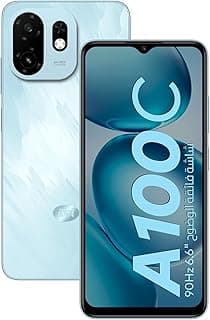 اي تيل جوال A100c الجيل الرابع 4G، ذاكرة تخزين 128GB، ذاكرة RAM 3+5GB، اندرويد 14، شاشة 6.6 انش FHD+ IPS LCD، شاشة 90 هرتز، يونيسوك T7100، ازرق بليز