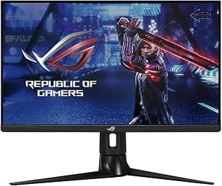 شاشة ألعاب روج ستريكس XG27AQM المدى الديناميكي العالي HDR - 27 بوصة WQHD (2560 × 1440) من ايسوس، IPS سريع، كسر سرعة المعالج 270Hz (فوق 144Hz)، 0.5 مللي ثانية (GTG)، مزامنة ELMB، جي سينك، HDR 400 أسود