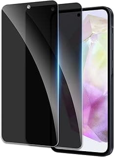 Privacy Screen Protector for Samsung Galaxy A35/A55 Inch Tempered Glass AntiSpy Film, 9H Hardness, Anti-Fingerprint, Bubble Free, Ultra Resistant, Crystal, Pack of 2