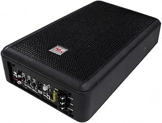 سماعة سيارة او صـب ووفر(woofer) سيارة تحت الكرسي A.IW موديل AI-701WT - مقاس 10 بوصة، قوة 1800 وات - مضخم صوت الامبليفيير مدمج، تصميم نحيف موفر للمساحة مع جهاز تحكم في مستوى الباس - أسود