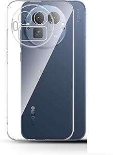 جراب متوافق مع Realme GT 8 Pro، جراب شفاف من السيليكون المرن TPU مضاد للخدش وحماية للكاميرا