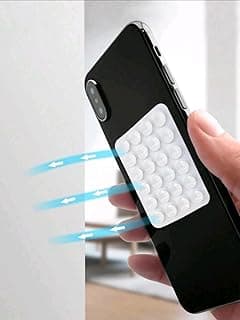 Silicone Back Suction Cup Holder Phone Case Holder Fits All Mobile Phone Models, Car Phone Holder, Vacuum Phone Holder لاصق جراب موبيل (White)