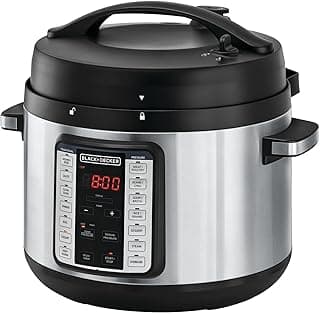 Smart Steam Pot, 1350W, 9 In 1, 10 L, Smart Programmable Electric Pressure Cooker, Black/Silver - Pcp1010-B5