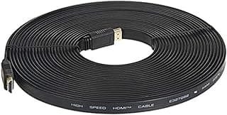 كابل HDMI 1.4 مسطح 20 متر يدعم 1080P و 3D، ذكر إلى ذكر، لأجهزة XBOX و PS3