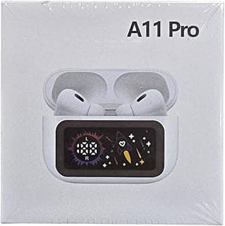 A11 PRO True Wireless Earbuds Advanced ANC/ENC Noise Cancelling Bluetooth Headphones with Smart Wireless Charging Case Touch Control and Microphones with Powerful Bass
