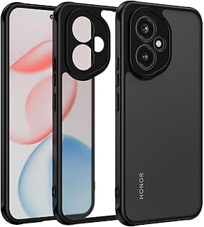 جراب لهاتف Honor 400، جراب كريستال شفاف [غير قابل للاصفرار] [حماية من السقوط بمعايير عسكرية] جراب شفاف مقاوم للصدمات ونحيف لهاتف Honor 400 5G (إطار أسود)