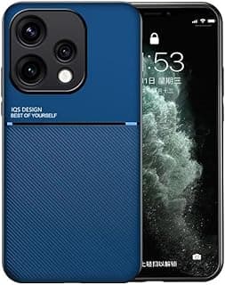 phone case compatible with oppo reno 15 5G global Classic shockproof silicone soft tpu leather hard pc mobile phone Magnetic Shockproof PC + TPU Phone Cover for oppo reno 15 5G (Blue)