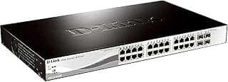 دي-لينك، محول سمارت مع 24 منفذ جيجابت بي او اي و4 منافذ جيجابت اس اف بي - DGS-1210-28P