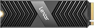 هارد SSD من ليكسار احترافي 1 تيرابايت مع مشتت حراري، منفذ الملحقات الإضافية السريع NM800 برو M.2 2280 الجيل 4×4 ذاكرة مستديمة سرعات قراءة تصل 7500 ميجابايت/ثانية للاعبين والمبدعين (LNM800P001T-RNNNG)