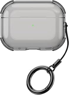 AirPods Pro 3 (2025) Case, Clear TPU Material, Case Cover for Apple AirPod Pro 3nd Generation, Full-Body Protection, Lightweight, Anti-Scratch, Shockproof, Dustproof, Anti-Lost (Gray)