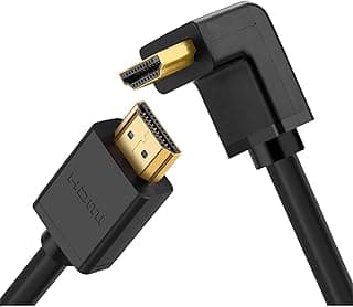 كابل HDMI بزاوية قائمة 90 درجة من يوجرين سلك فائق الدقة HD بجودة 4K 3D 1080 بكسل إيثرنت بتقنية رجوع الصوت لنينتندو سويتش وXbox وبلاي ستيشن 5 و4 و3 والكمبيوتر واللاب توب والتلفزيون 4.5 متر