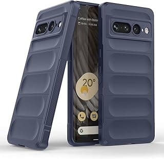 جراب حماية سيليكون متوافق مع هاتف Pixel 7 Pro، جراب Magic Shield المقاوم للصدمات مع حماية للكاميرا، من Pixel 7 Pro، لون أزرق داكن