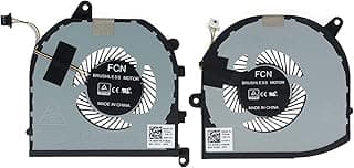 مروحة تبريد بديلة لوحدة المعالجة المركزية ووحدة معالجة الرسومات الجرافيكية ديل XPS 15 7590 9570 ديل بريسيجن 5540 0F01PX 0V9H8N DC58000NHD0 008YY9 0TK9J1