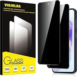 Privacy Screen Protector for Samsung Galaxy A55/A35 5G Anti-Spy Tempered Glass, 9H Hardness Ultra Resistant Anti Scratch Anti-fingerprint Screen Protector, Bubble Free, HD, Pack of 2