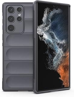 جراب موبايل متوافق مع سامسونج Galaxy S22 Ultra 5G جراب Magic Shield من TPU + سيليكون مضاد للصدمات لسامسونج Galaxy S22 Ultra 5G (رمادي غامق)
