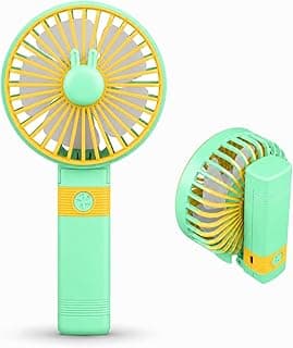 Portable Fan, Mini Handheld and, lightweight, for Travel Office Work Home, Green