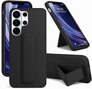 back Cover Magnetic Kickstand Case for Samsung Galaxy S26 ULTRA — Shockproof Soft Silicone Cover with Camera Protection & Hands-Free Stand Galaxy S26 ULTRA (Black)