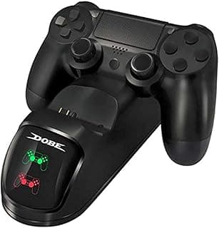 قاعدة شحن مزدوجة بمنفذ USB لذراع تحكم PS4 / PS4 Slim / PS4 Pro