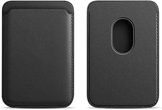 فكرة Fekra Magnetic Wallet Card Holder Compatible with Apple MagSafe Wallet for iPhone 15 Pro Max/15 Pro/14 pro Max /14 pro, Mag Safe Wallet for iPhone 13 Pro Max/13 Pro/ 13/14 Series (Black)