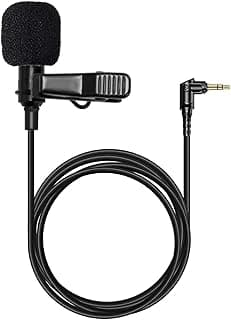 ميكروفون لافالير LARK MAX، متعدد الاتجاهات، كابل 1.2 متر، تردد 20Hz-20kHz، موصل 3.5mm على شكل حرف L، أسود