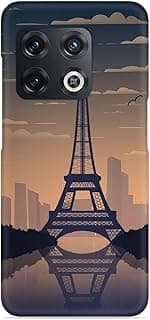 France Paris Eiffel Tower Gradient Silicone Printed mobile case compatible with Oneplus 10 Pro (5G)