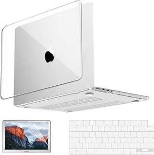 AWH Compatible with MacBook Pro 14 Inch Case 2021 Release A2442 with M1 Pro/Max Chip & Touch ID & Retina, Clear Plastic Laptop Hard Shell Case + Keyboard Cover + Screen Protector for Mac Pro 2021.