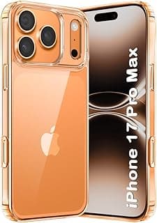 جراب شفاف لهاتف ابل iPhone 17 Pro Max سيليكون مرن ومقاوم للصدمات (شفاف)