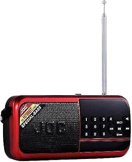 راديو محمول رقمي FM من جيوك، يعمل بالبطارية مع بلوتوث وصوت 3D قوي، موديل H798BT