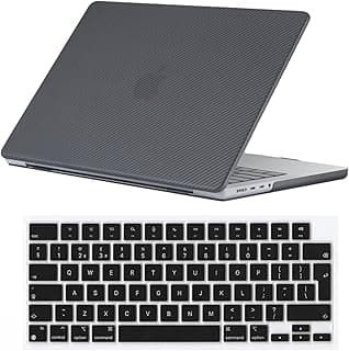 جراب حماية Se7enline للابتوب ابل MacBook Air 13.6 بوصة (M2) - أسود كربون