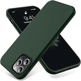 Compatible with iPhone 12/12 Pro (6.1 Inch) Case, Liquid Silicone Case, Full Body Protective Cover, Shockproof, Slim Phone Case, Anti-Scratch Soft Microfiber Lining (Neon Green)