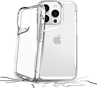 Phone Case Clear Dual Layer Phone Case Compatible with iPhone 13, Strong Rubber Frame Shock and Scratch Resistant (Clear)