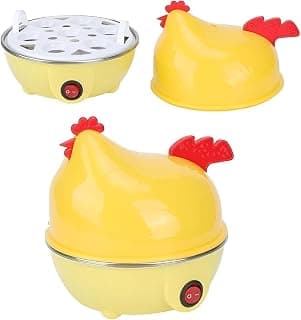 Electric Egg Boiler 7 Egg Capacity Automatic Shut Off Plastic Body Stainless Steel Plate Egg Cooker Steamer Poacher Frying Appliance